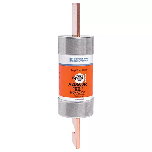 MERSEN A2D500R 500A 250V Mersen Amp-Trap 2000 SmartSpot A2D-R Series Class RK1 Time-Delay Fuse